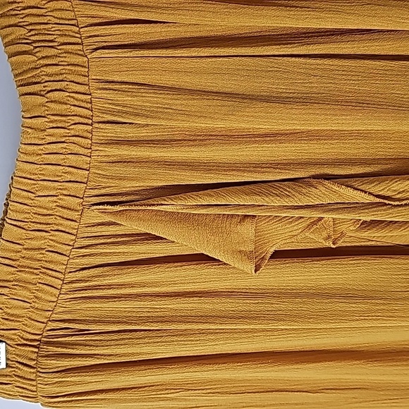 Ashley Stewart - Boho Wide Leg Palazzo Pants Whimsical Ruffle Hemline - Picture 3 of 4